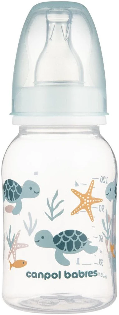 Пляшка для годування Canpol babies LOVE&SEA 120 мл блакитна (11/860_blu)